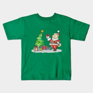 Christmas Shiba Inu Kids T-Shirt